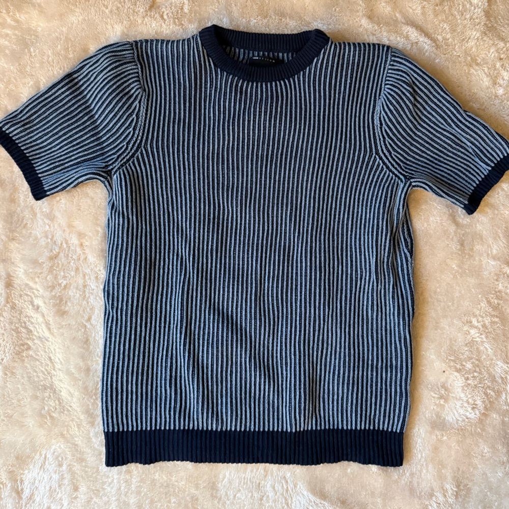 ASOS Men's Textured Crewneck Sweater Shirt
